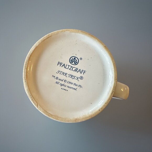 Star Trek The Next Generation Coffee Mug USS Enterprise 1994 Pfaltzgraff - Picture 5 of 5